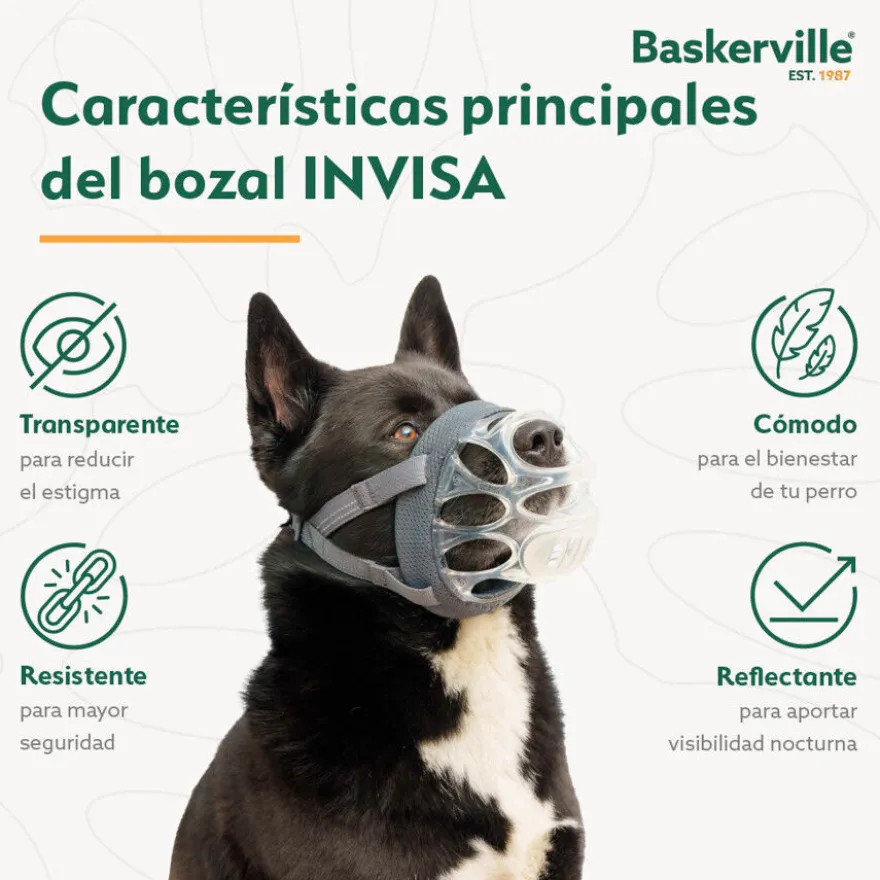 Baskerville Açaime moldável para cão