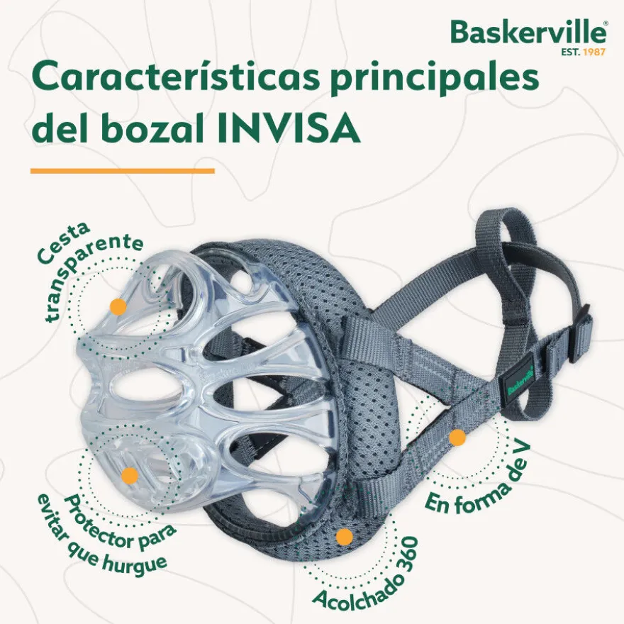 Baskerville Açaime moldável para cão