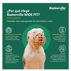 Baskerville Wide Fit Açaime de plástico para cães