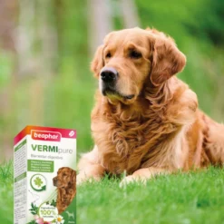 Beaphar Vermipure Repelente Interno Natural em comprimidos para cães de porte médio e grande