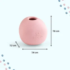 BECO Bola Oscilante rosa para cães