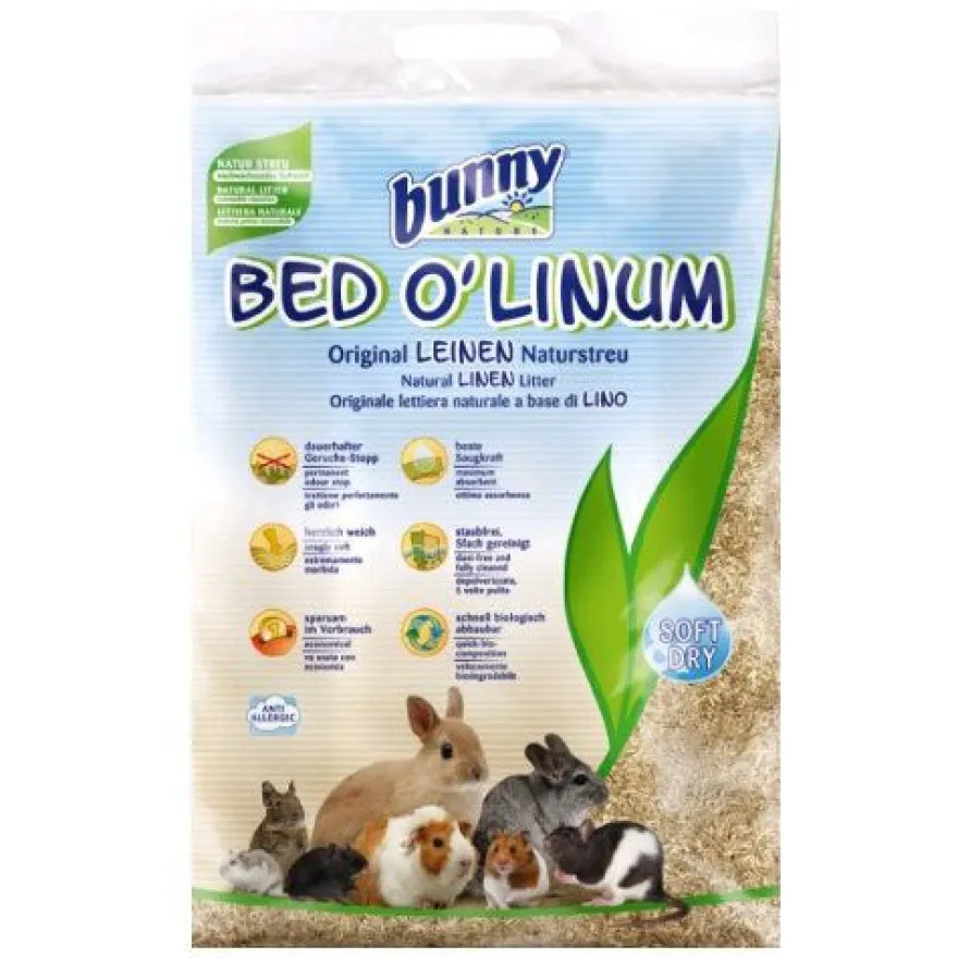 Bunny cama de lino roedores