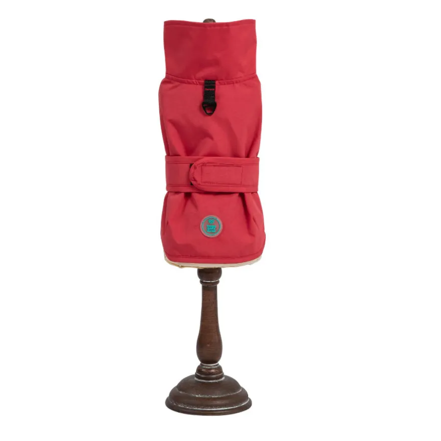 Casaco impermeável vermelho para cachorro Freedog Paw Shield