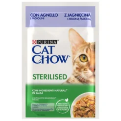 Cat Chow Sterilised Cordeiro Saquetas para gatos