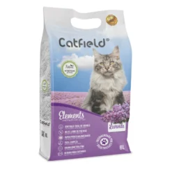 Catfield Elements Areia Aglomerante Natural Lavanda para Gatos