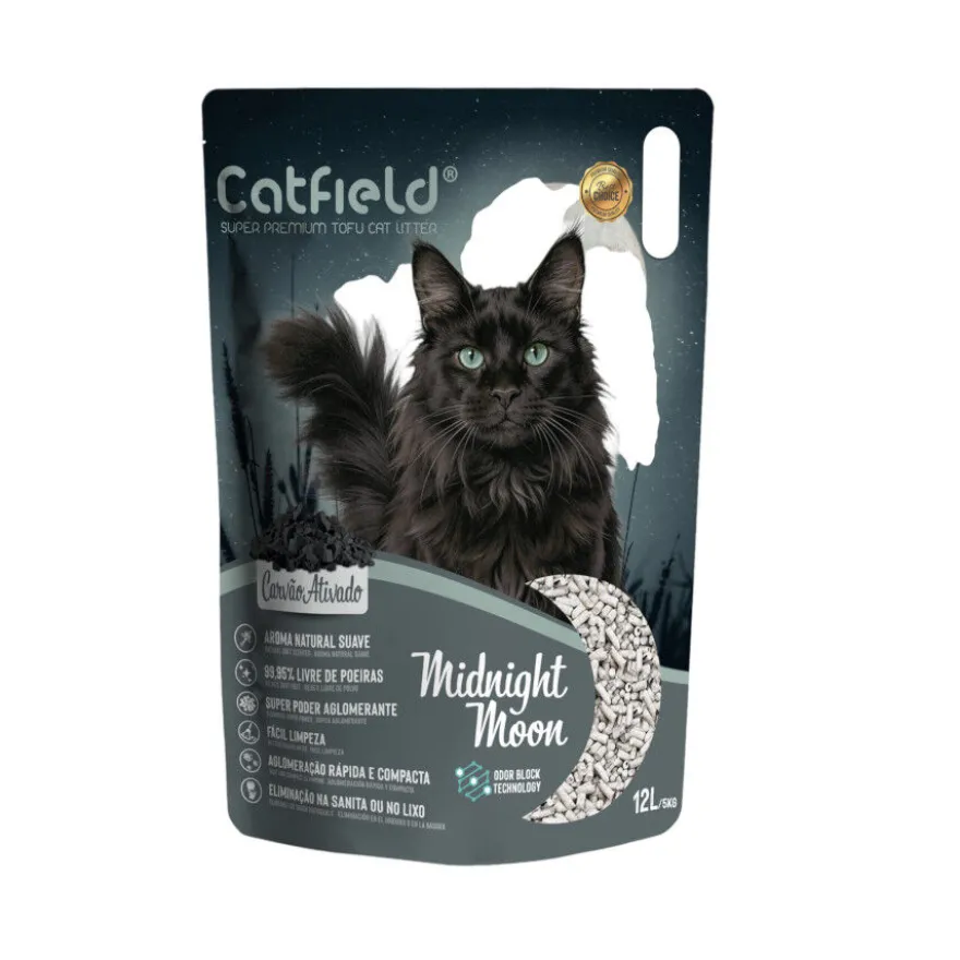 Catfield Midnight Moon Areia de Tofu Natural para gatos
