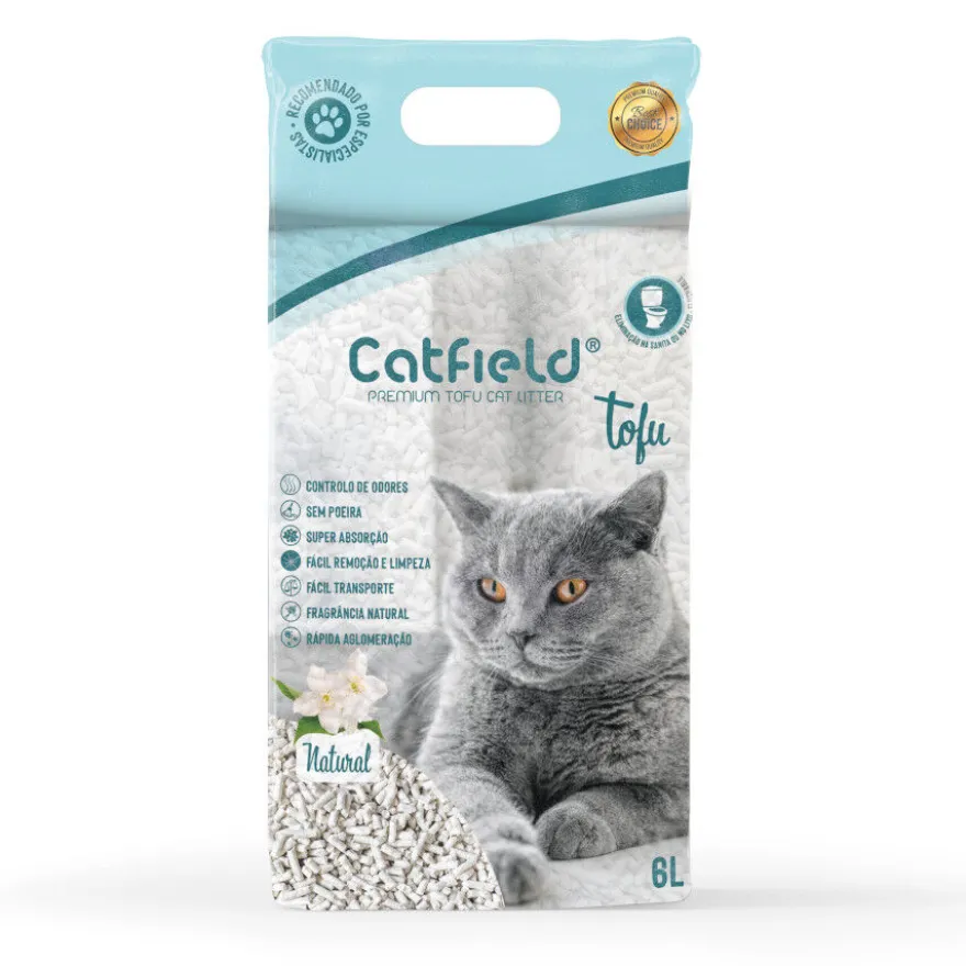 Catfield Premium Tofu Areia Aglomerante para gatos