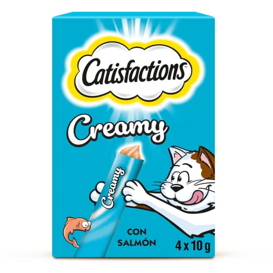 Catisfactions Creamy Snack de salmão cremoso para gatos