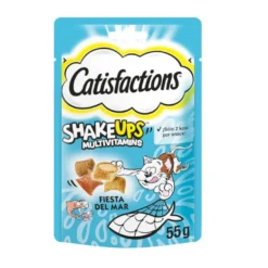 Catisfactions Snacks ShakeUps Frutos do Mar para gatos