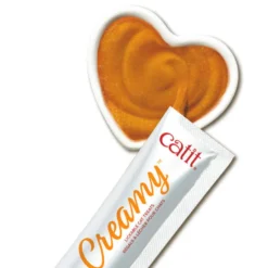 Catit Creamy Snack Líquido de Salmão com Gambas para gatos