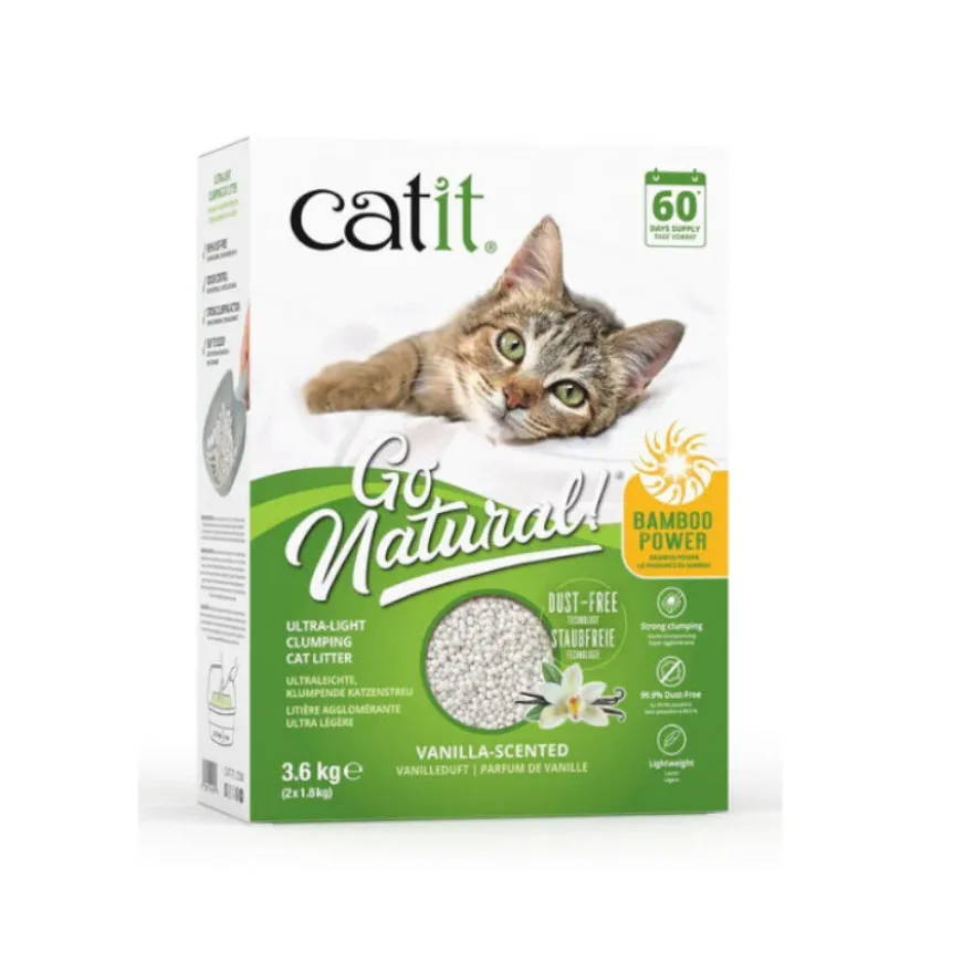 Catit Go Natura! Areia biodegradável de bambu para gatos