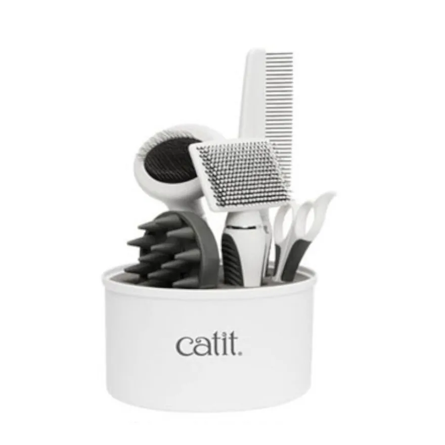 Catit Grooming Kit de cuidado para gatos de pelo longo