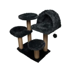 Catshion Katy Árvore Arranhador com Gruta Cinzento para gatos