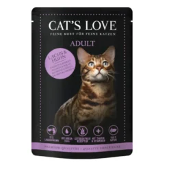 Cat's Love Adult Salmão e Frango em Gelatina saquetas para gatos
