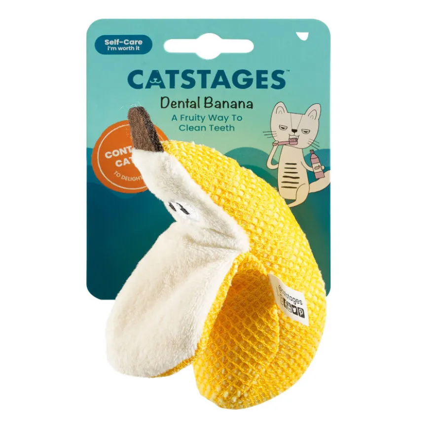 Catstages Dental Peluche Banana para gatos