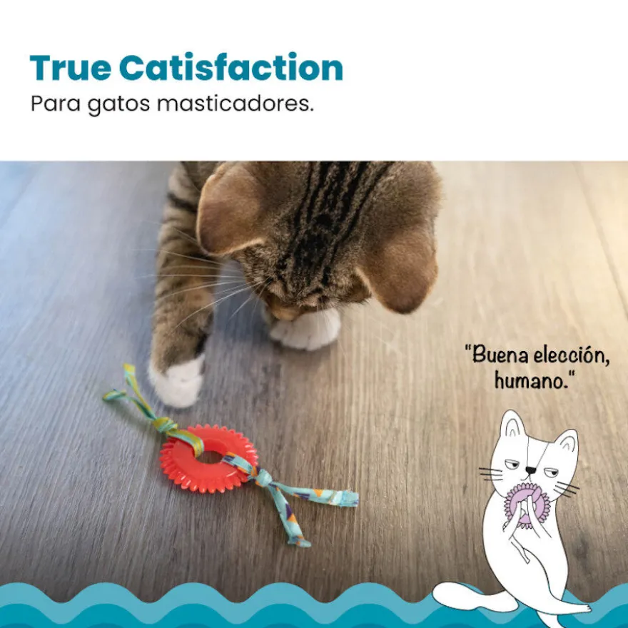 Catstages Kitty Chew Vermelha Brinquedo Roda Mordedora para gatos