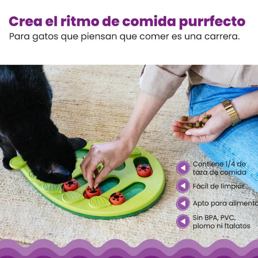 Catstages Nina Ottosson Puzzle & Play Buggin’ Out Brinquedo de Inteligência para gatos