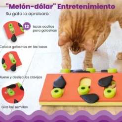 Catstages Nina Ottosson Puzzle & Play Melon Madness Brinquedo de Inteligência para gatos