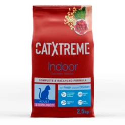 Catxtreme Adult Indoor Sterilised Ração de frango para gatos