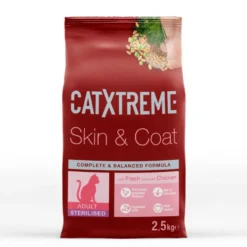 Catxtreme Adult Skin & Coat Sterilised Ração de frango para gatos