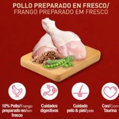 Catxtreme Adult Skin & Coat Sterilised Ração de frango para gatos