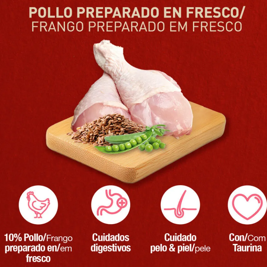 Catxtreme Adult Skin & Coat Sterilised Ração de frango para gatos