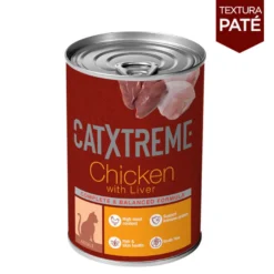 Catxtreme frango com fígado em paté de lata para gatos