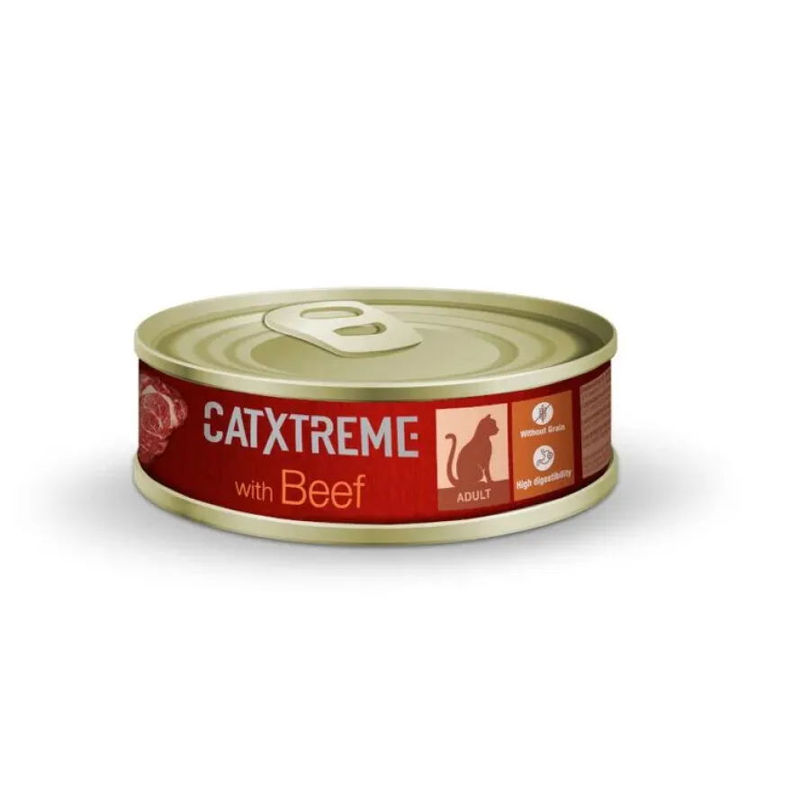Catxtreme Sterilised Vitela patê em lata para gatos