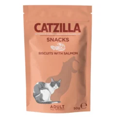 Catzilla Biscoitos Piccolinis de Salmão e Catnip para gatos