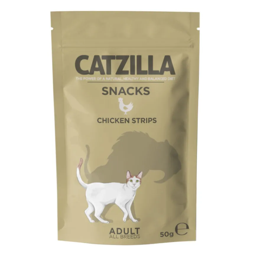 Catzilla Tiras Piccolinis de Frango para gatos