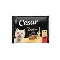 Cesar Mistura de Carnes Geleia em Saquinho para Cães - Multipack