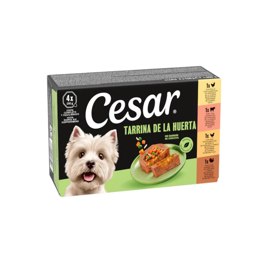 Cesar Recetas da horta Terrina em Patê e Geleia para Cães - Multipack