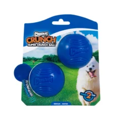 Chuckit! Crunch Bola com som para cães – Pack 2