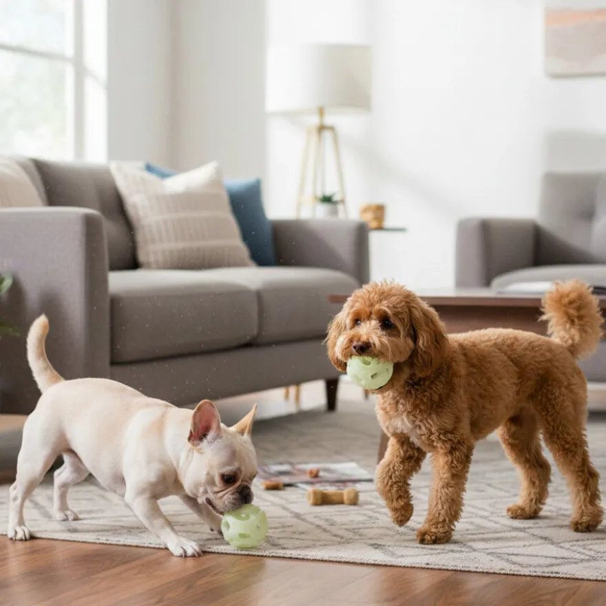 Chuckit! Pack de bolas de borracha fluorescentes para cães