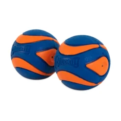 Chuckit! Ultra Squeaker Bola com som e efeito de salto para cães – Pack 2