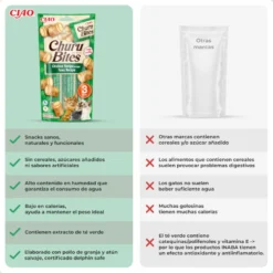 Churu Bites Biscoitos de frango e atum para gatos