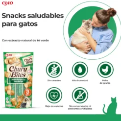 Churu Bites Biscoitos de frango e atum para gatos