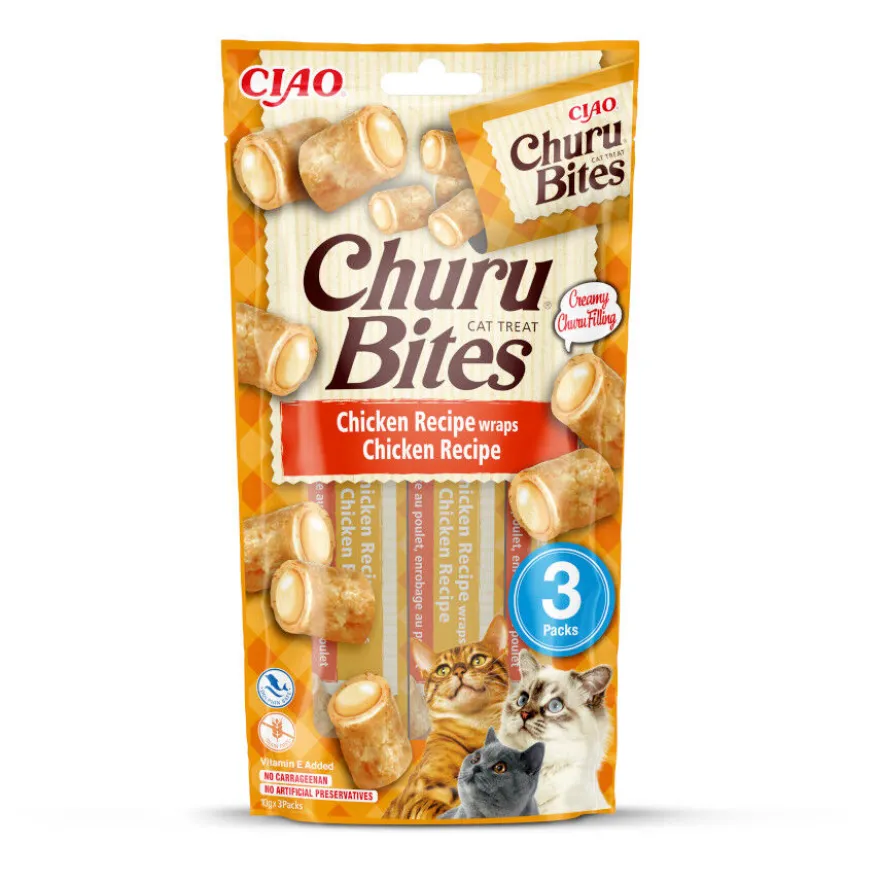 Churu Bites Biscoitos de frango para gatos