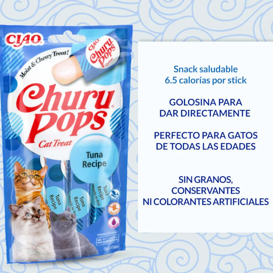 Churu Pops Palitos Receita de atum para gatos
