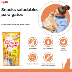 Churu Pops Palitos Receita de frango para gatos