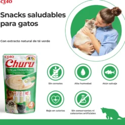 Churu Snack Cremoso de Atum com Frango para gatos