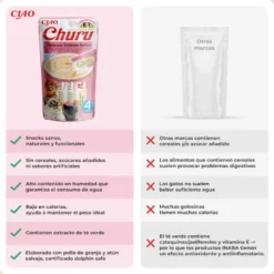 Churu Snack Cremoso de Atum com Salmão para gatos