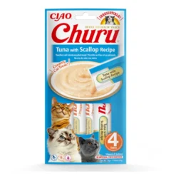 Churu Snack Cremoso de Atum com Vieira para gatos