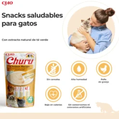 Churu Snack Cremoso de Frango para gatos