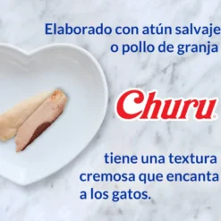 Churu Snack Cremoso Variedades de Atum e Frango para gatos – Pack 50