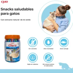 Churu Snack Cremoso Variedades de Atum para gatos