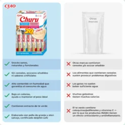 Churu Snack Líquido Variedades de Atum com Marisco para Gatos