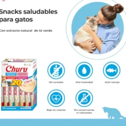 Churu Snack Líquido Variedades de Atum com Marisco para Gatos