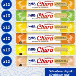 Churu Snack Líquido Variedades de Frango para Gatos
