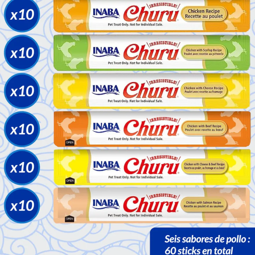 Churu Snack Líquido Variedades de Frango para Gatos
